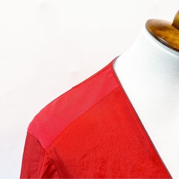 Rag & Bone Vanessa Top Jacket Red Zip Medium NEW NWT - Picture 5 of 12